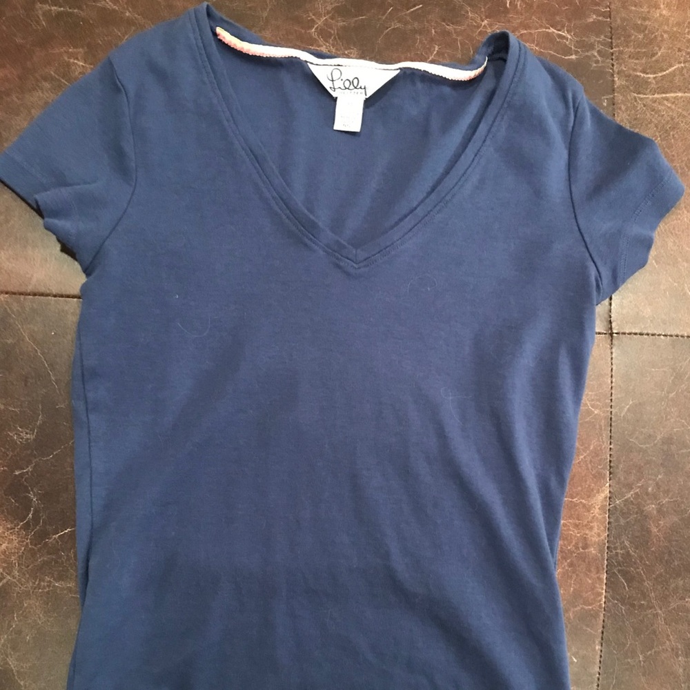 Lilly Pulitzer 100% Cotton Navy T-shirt